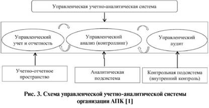 Схема управленческой учетно-аналитической системы организации АПК