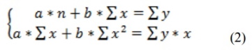 формула системы нормальных уравнений