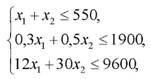 формула Математическая модель задачи линейного программирования имеет
