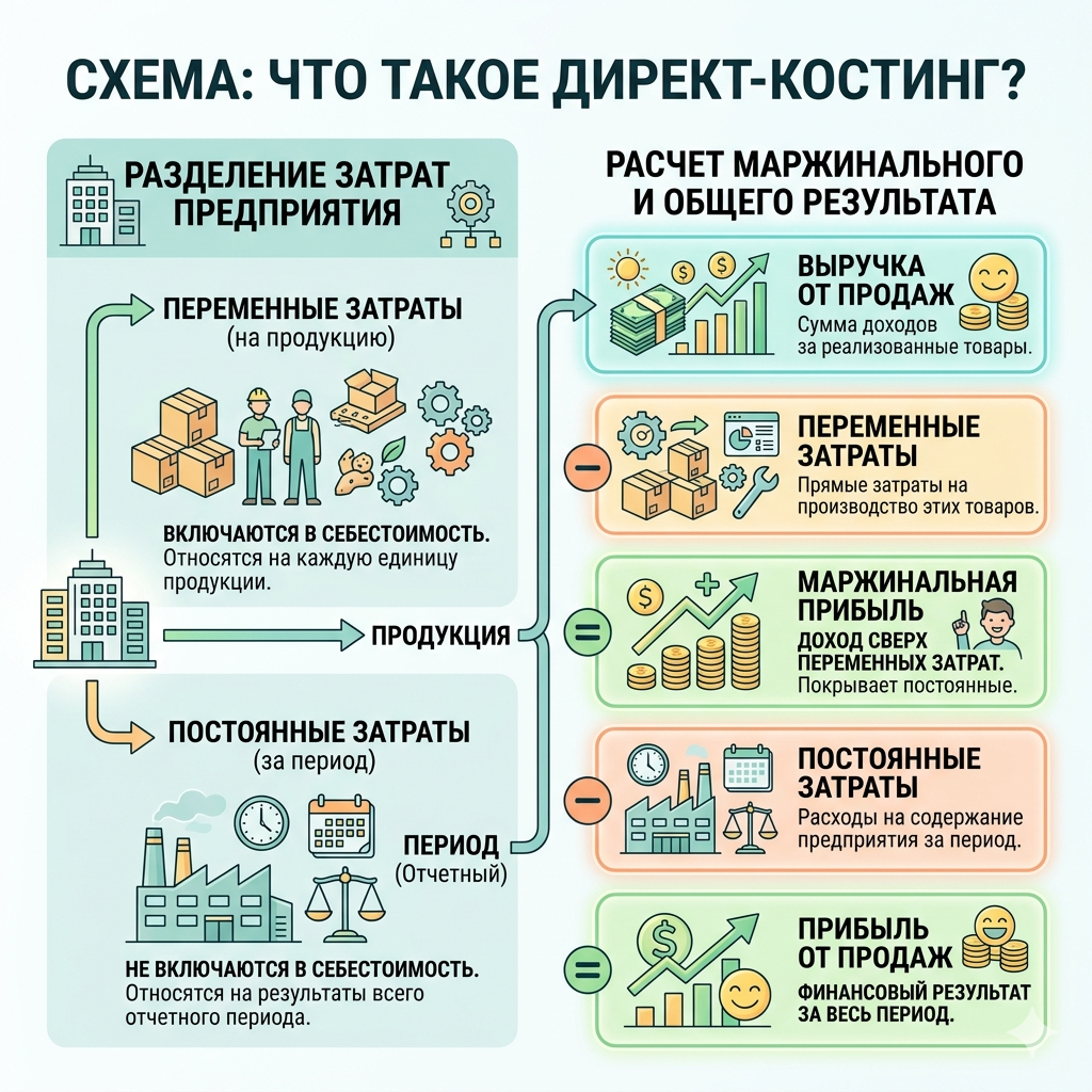 Директ-костинг - схема