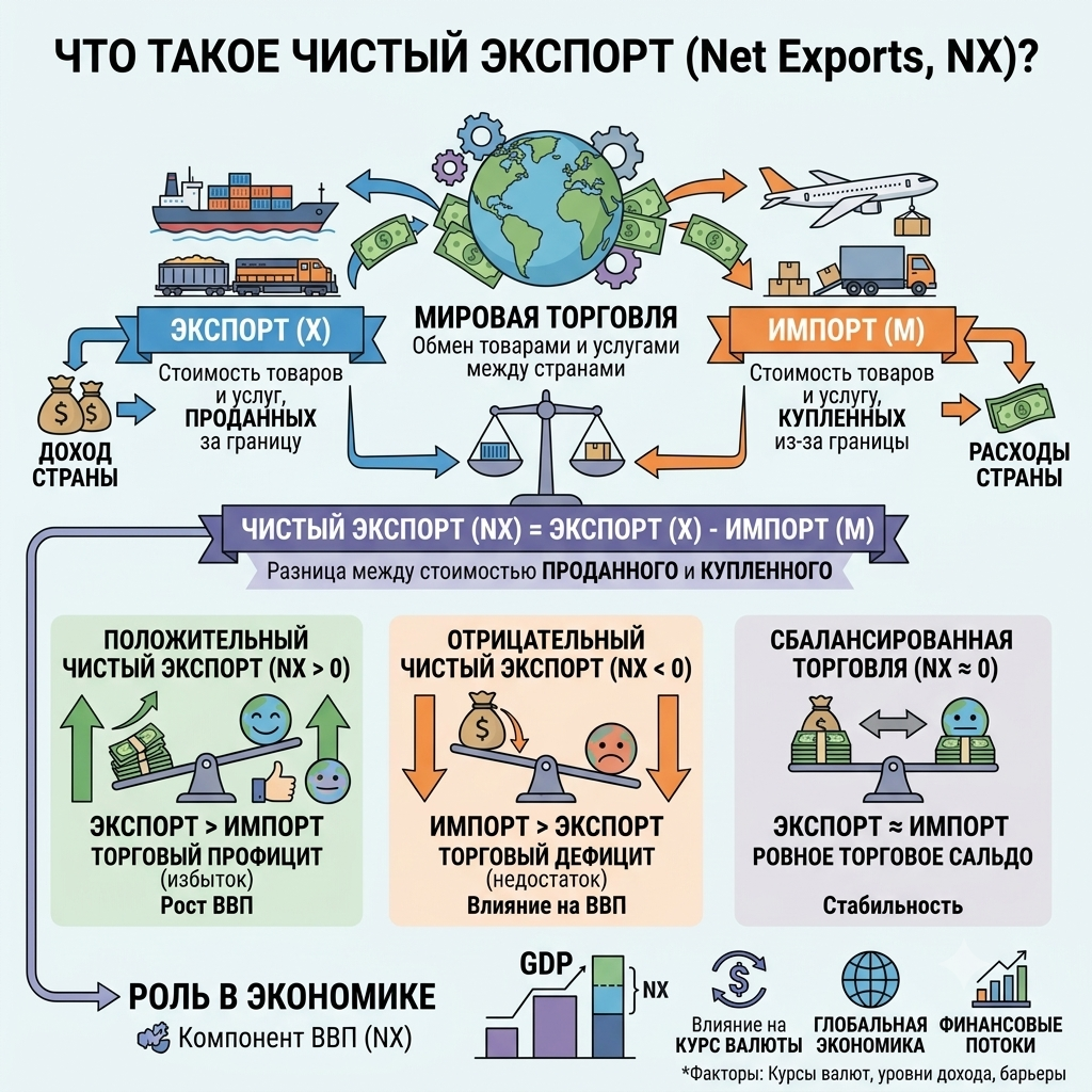 Чистый экспорт - схема