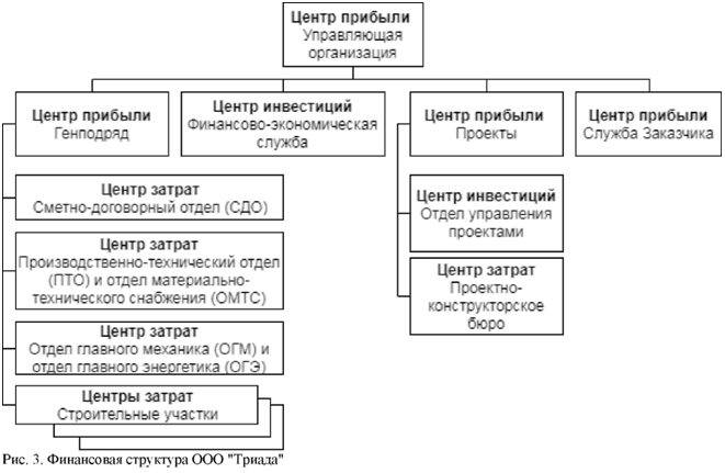 Финансовая структура ООО Триада
