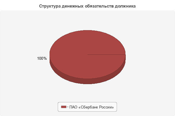 Структура денежных обязательств должника