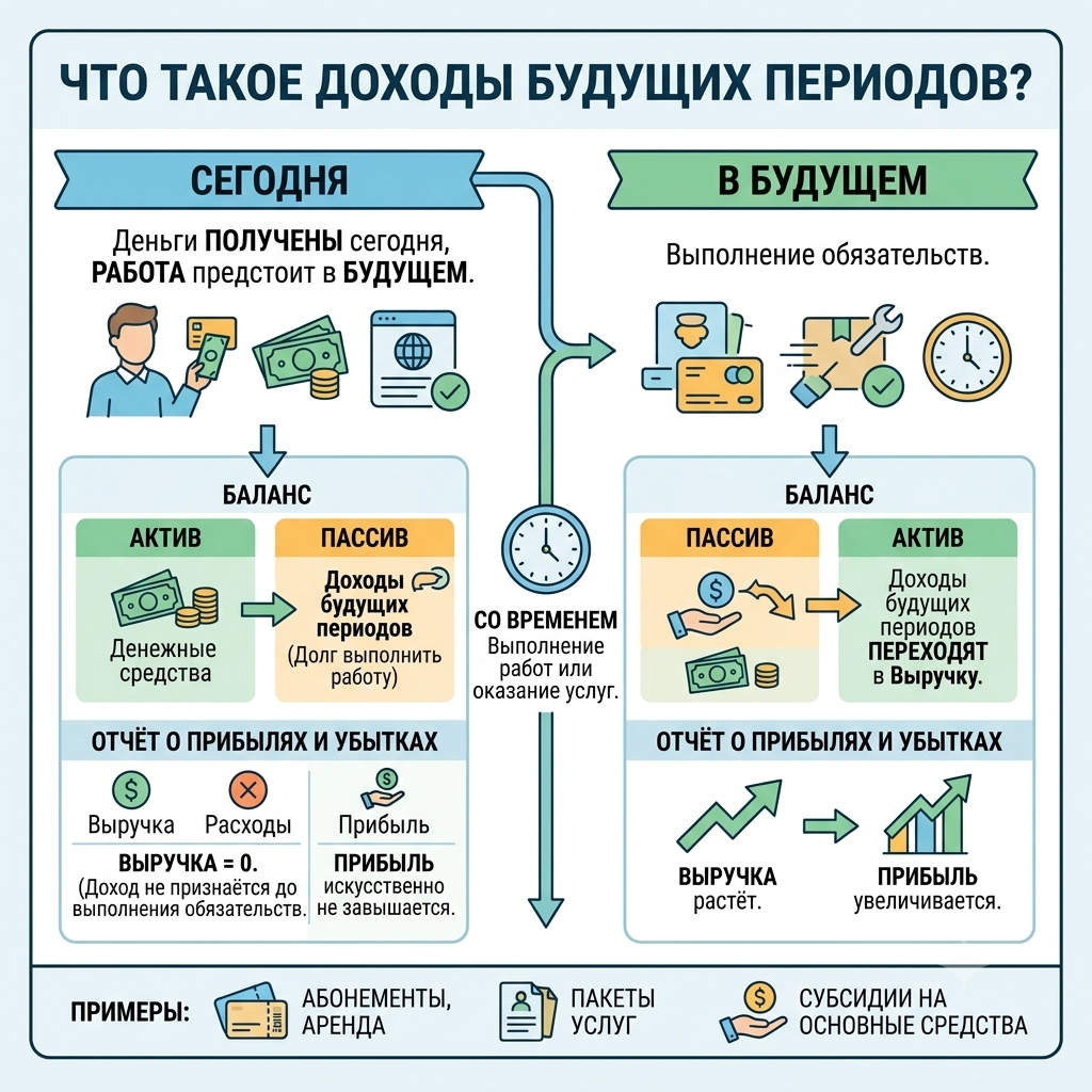 Доходы будущих периодов - схема