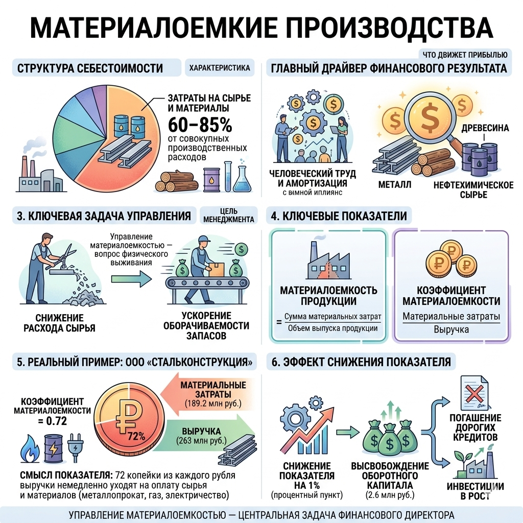 Материалоемкие производства - схема